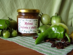 Zelená rajčata s chilli 300ml