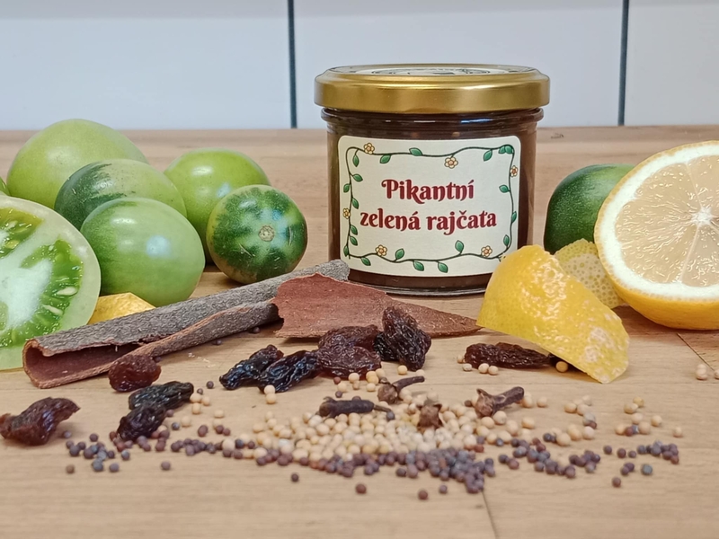 Pikantní zelená rajčata 110ml